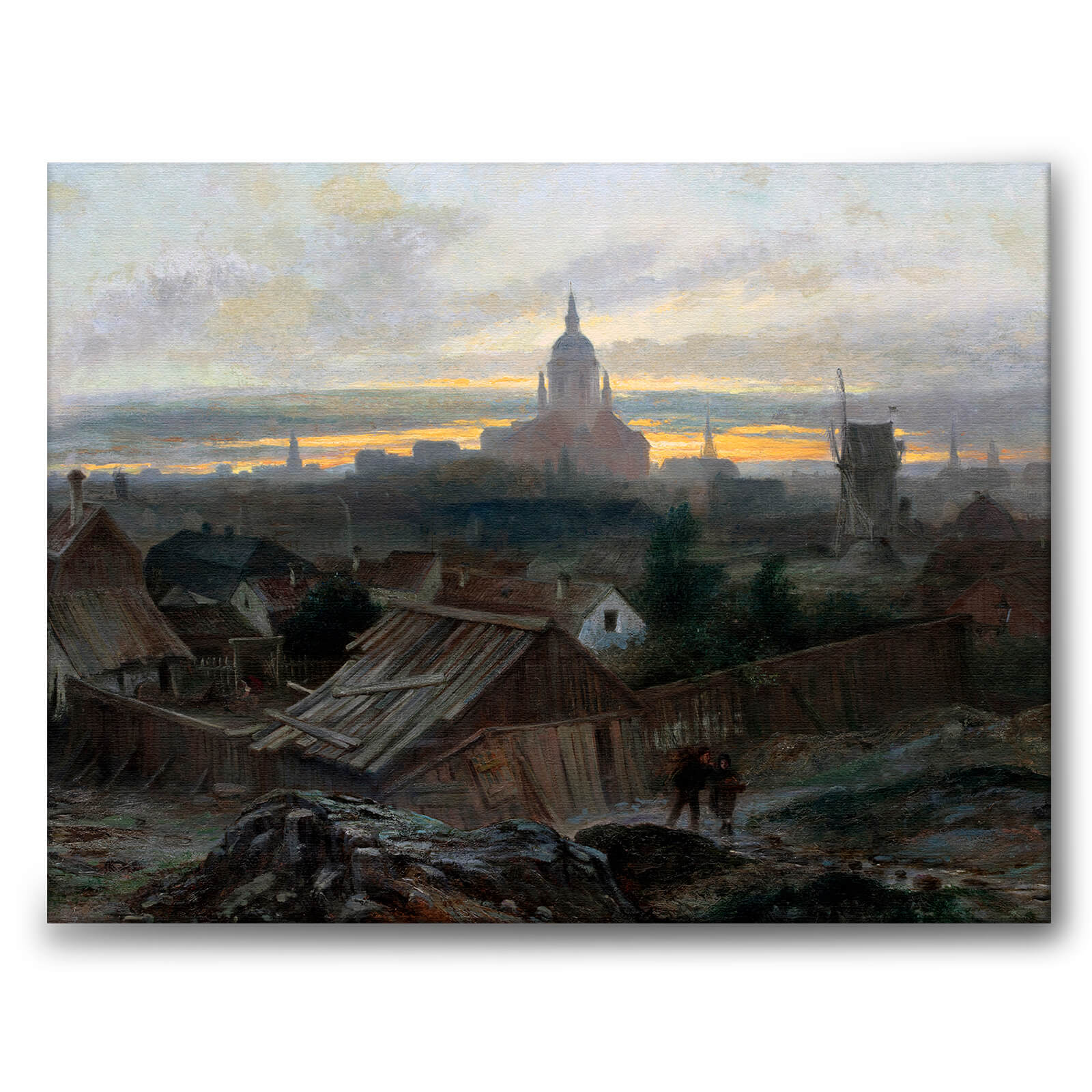 Södermalm 1873 som canvastavla från Historly – bild 1