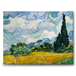 Wheat Field with Cypresses som canvastavla från Historly – bild 1