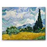 Wheat Field with Cypresses som canvastavla från Historly – bild 1