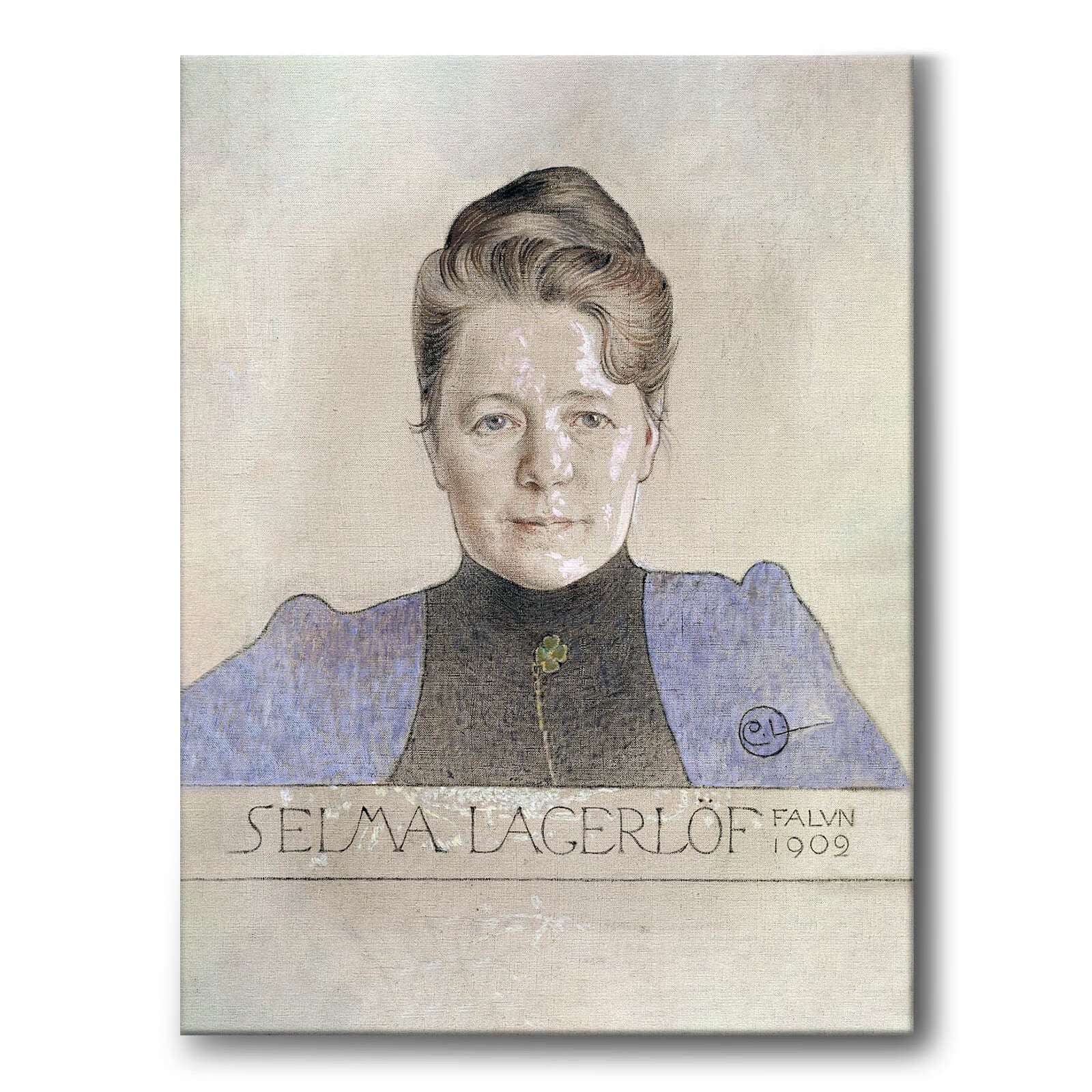 Selma Lagerlöf som canvastavla från Historly – bild 1