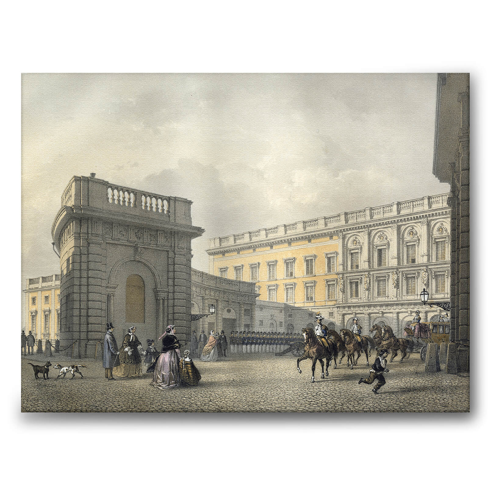 The Outer Courtyard som canvastavla från Historly – bild 1