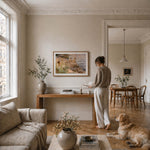 Outdoors av Anders Zorn som väggkonst i inspirerande inredningsmiljö
