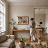 Outdoors av Anders Zorn som väggkonst i inspirerande inredningsmiljö