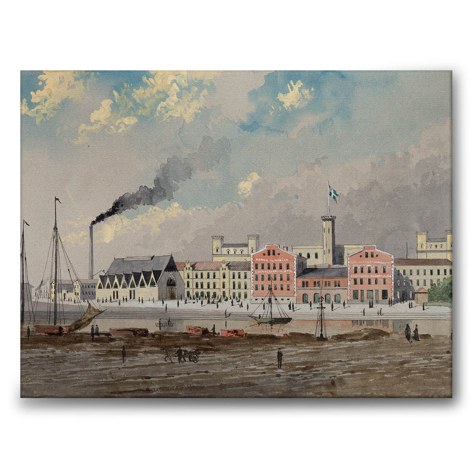 The Fish Church as a canvas print from Historly – image 1