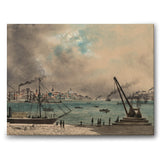 The Port of Gothenburg as a canvas print from Historly – image 1