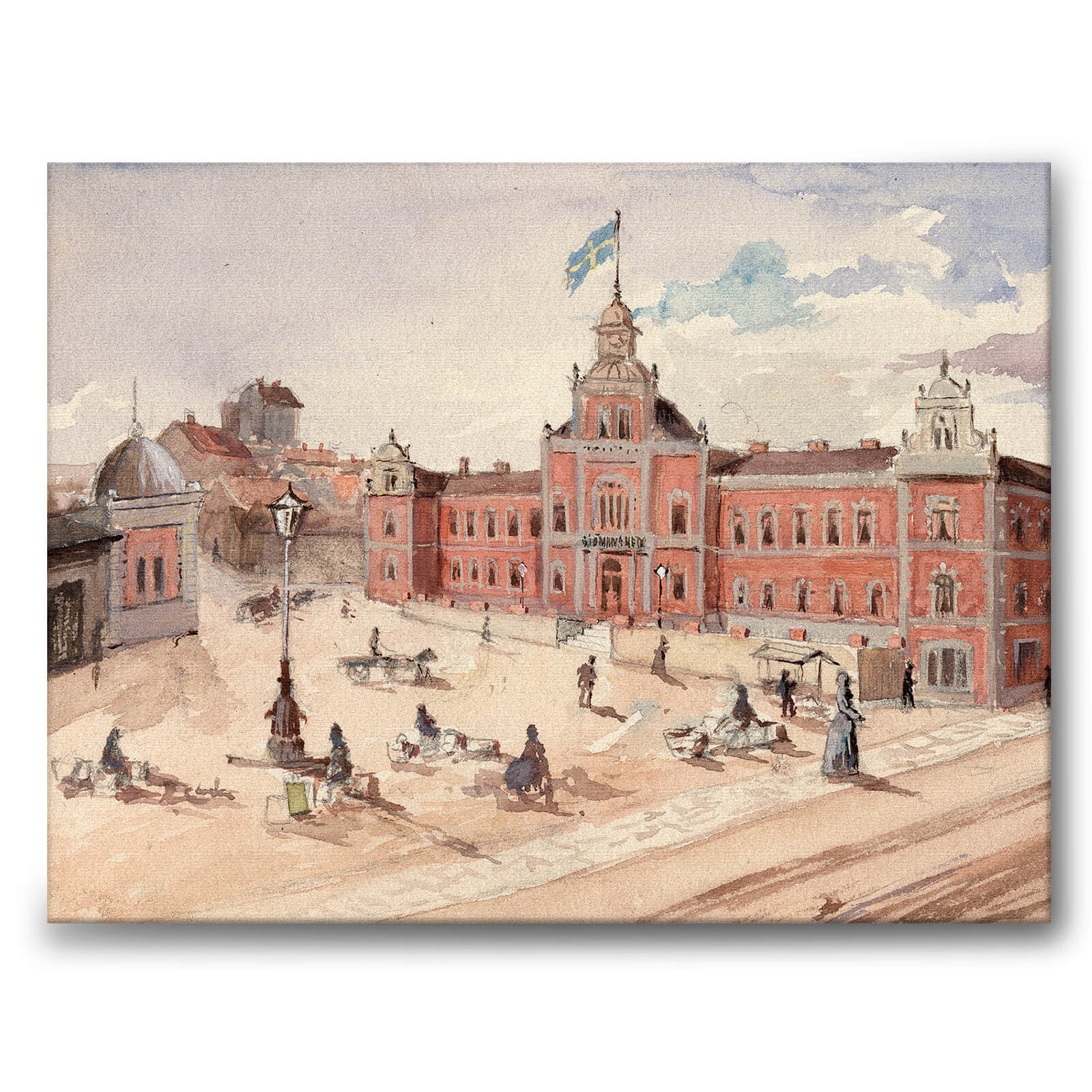 Masthuggstorget som canvastavla från Historly – bild 1