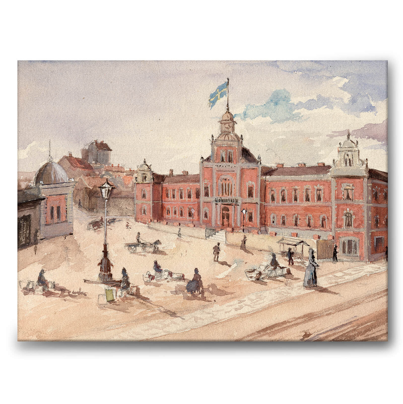 Masthuggstorget som canvastavla från Historly – bild 1