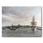 Gothenburg Harbor 1918 som canvastavla från Historly – bild 1