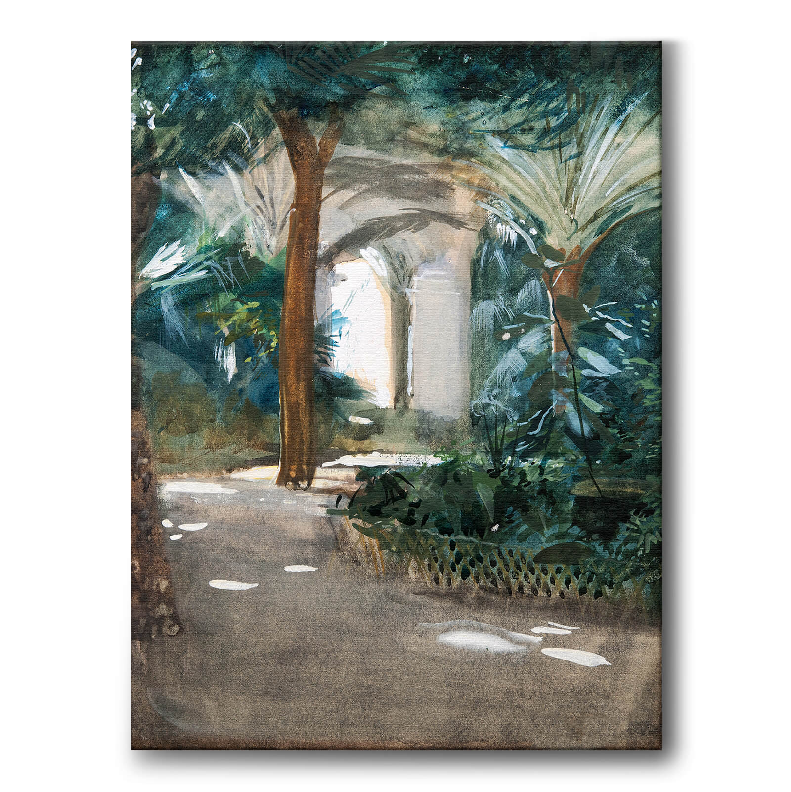 Garden in Algiers as a canvas print from Historly – image 1