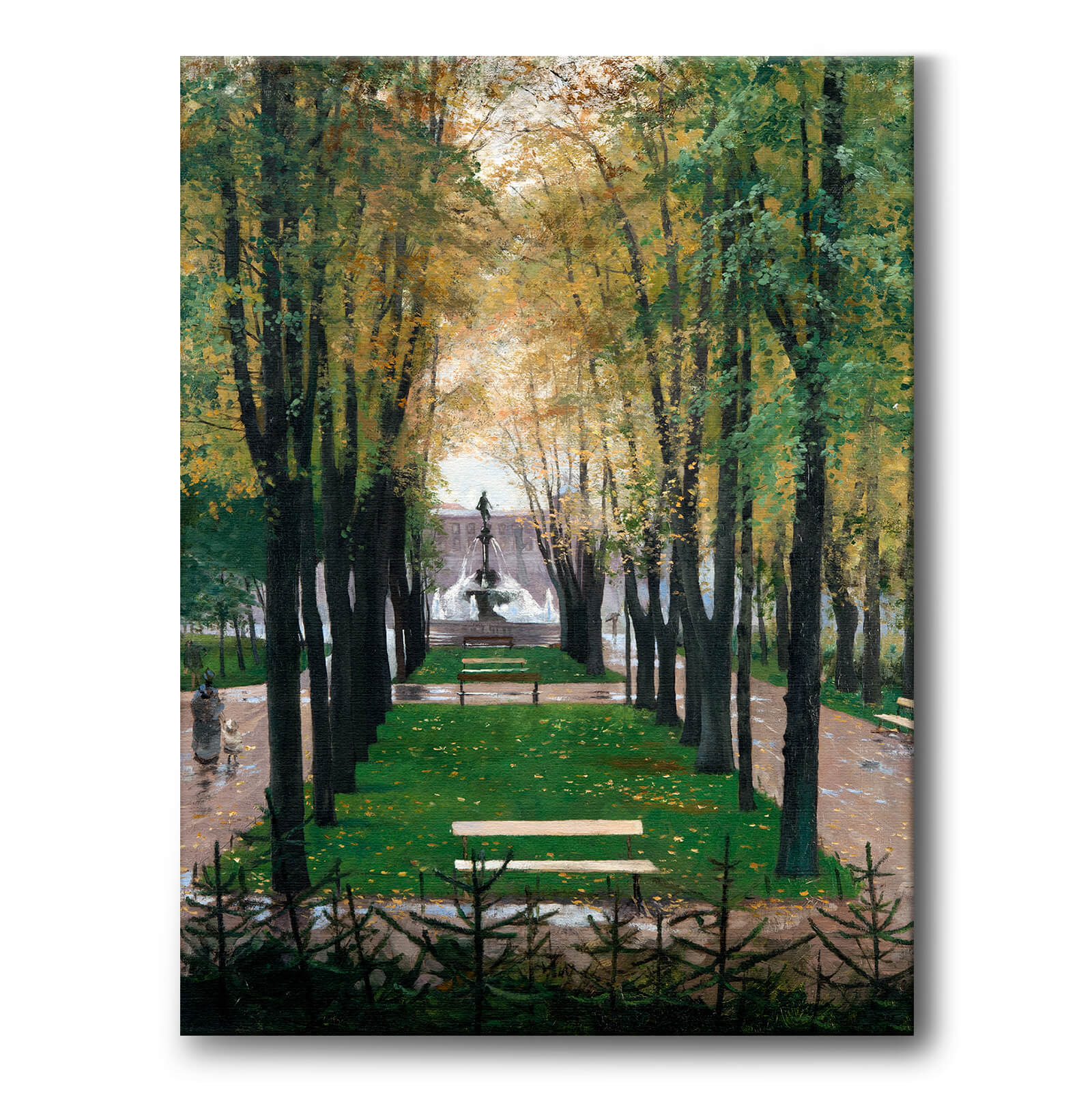 View from the Windows of the Fürstenberg Gallery as a canvas print from Historly – image 1