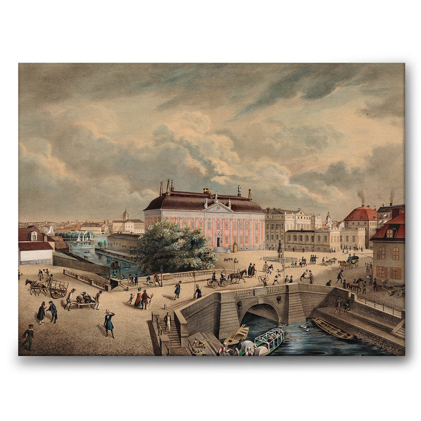 Riddarhustorget som canvastavla från Historly – bild 1