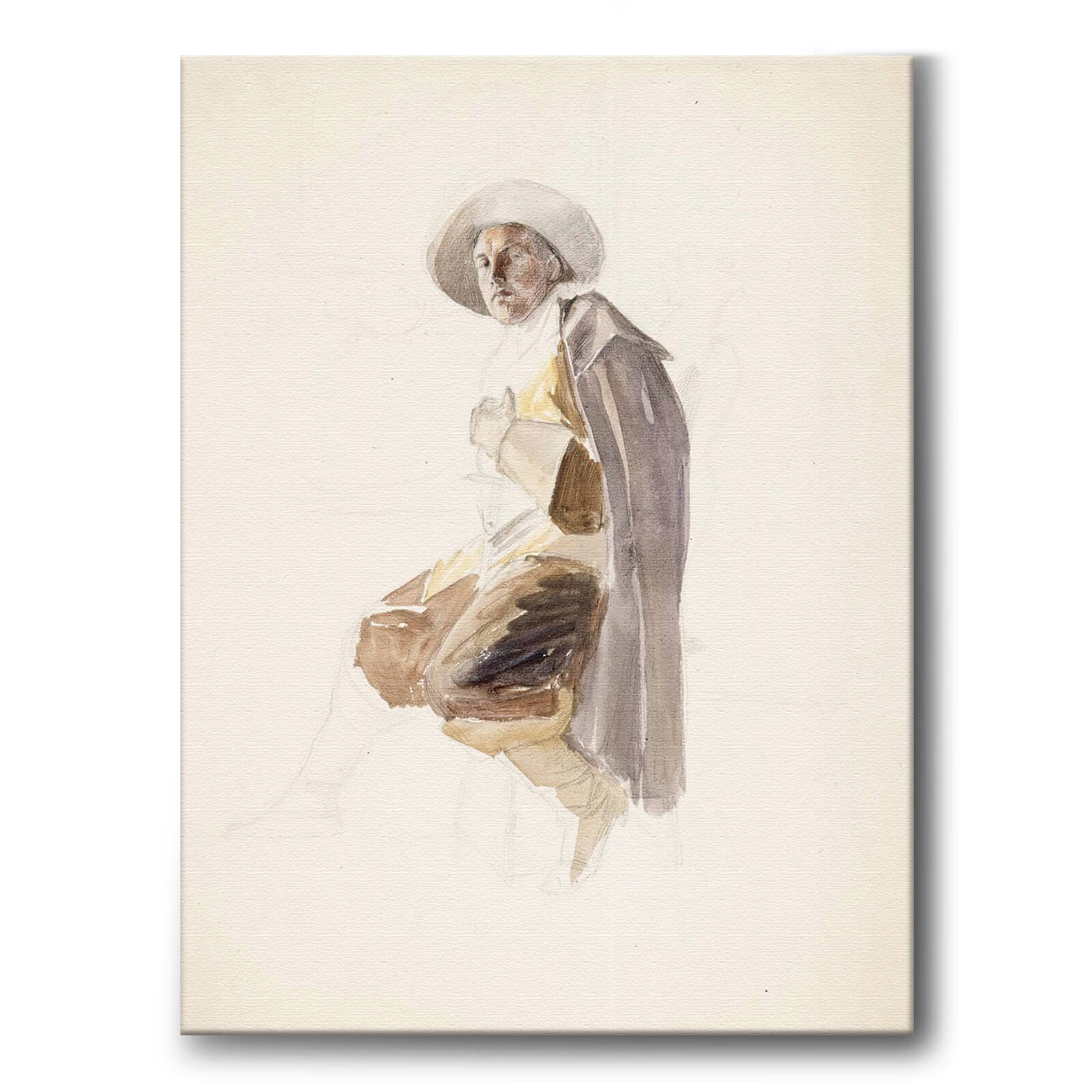 A Young Man som canvastavla från Historly – bild 1