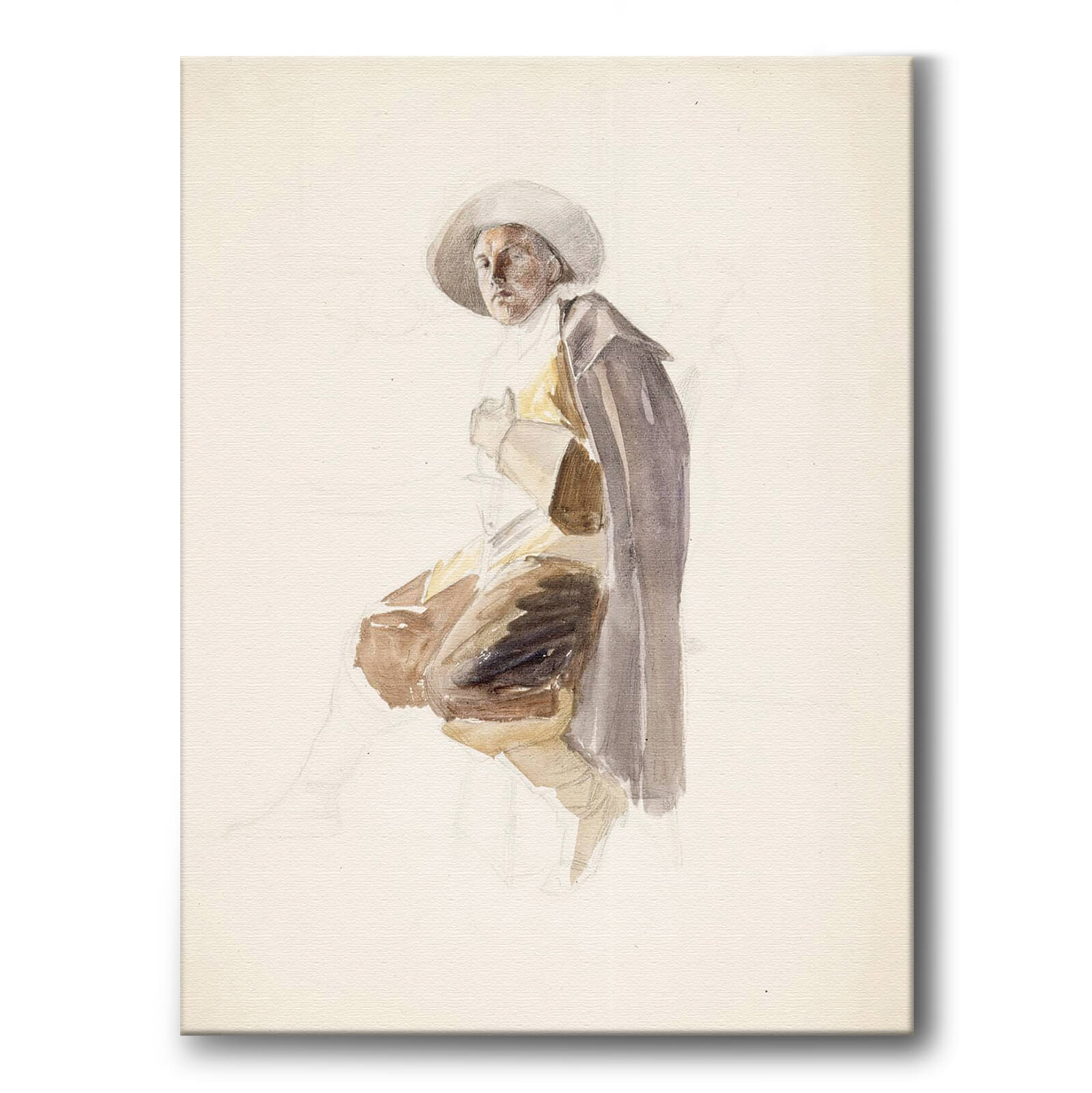 A Young Man som canvastavla från Historly – bild 1