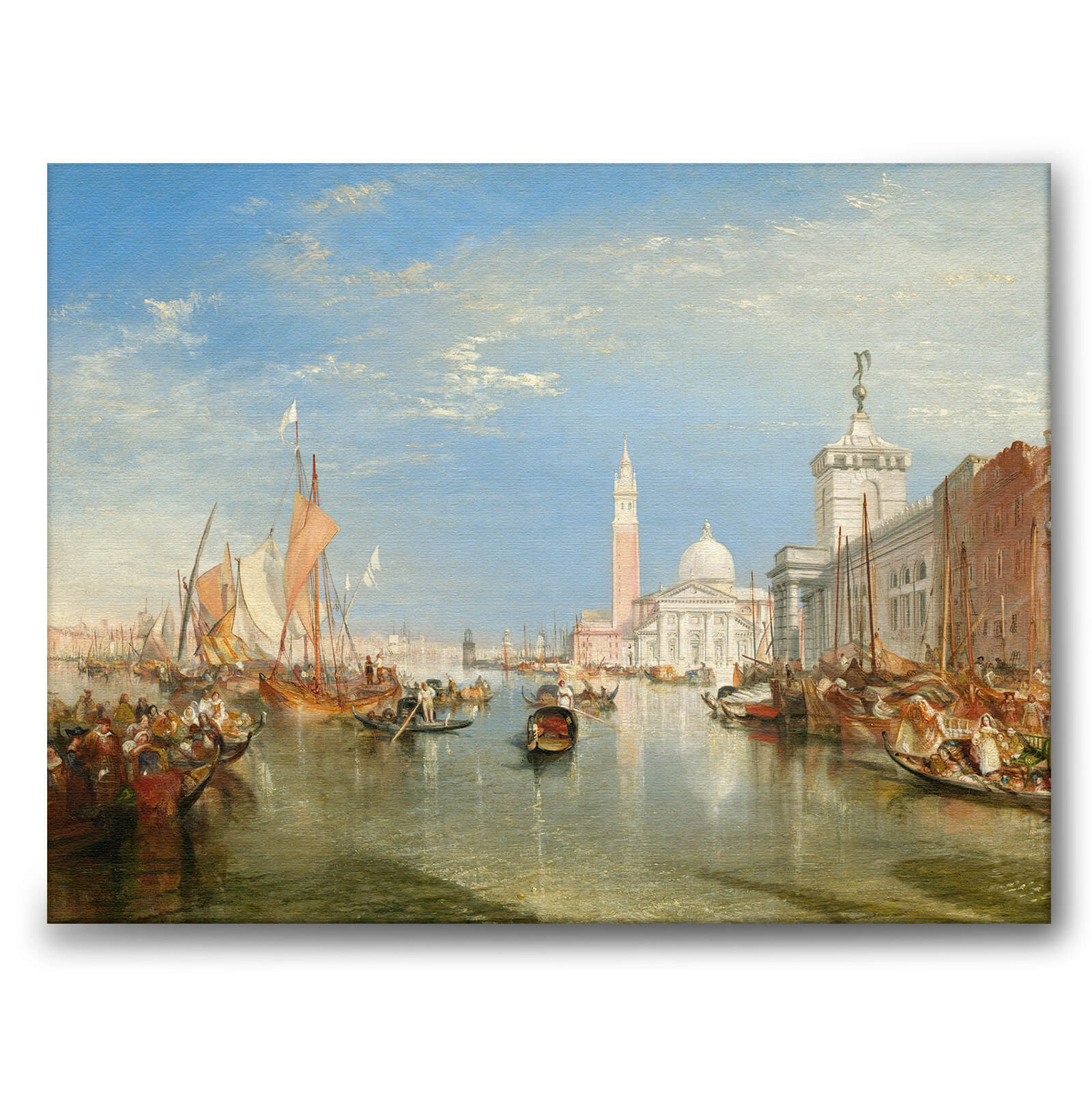 The Dogana and San Giorgio Maggiore som canvastavla från Historly – bild 1
