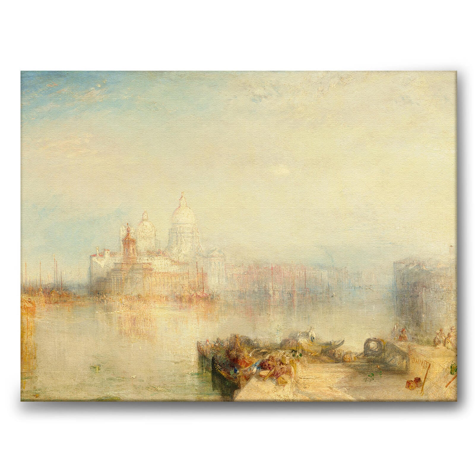 The Dogana and Santa Maria della Salute som canvastavla från Historly – bild 1
