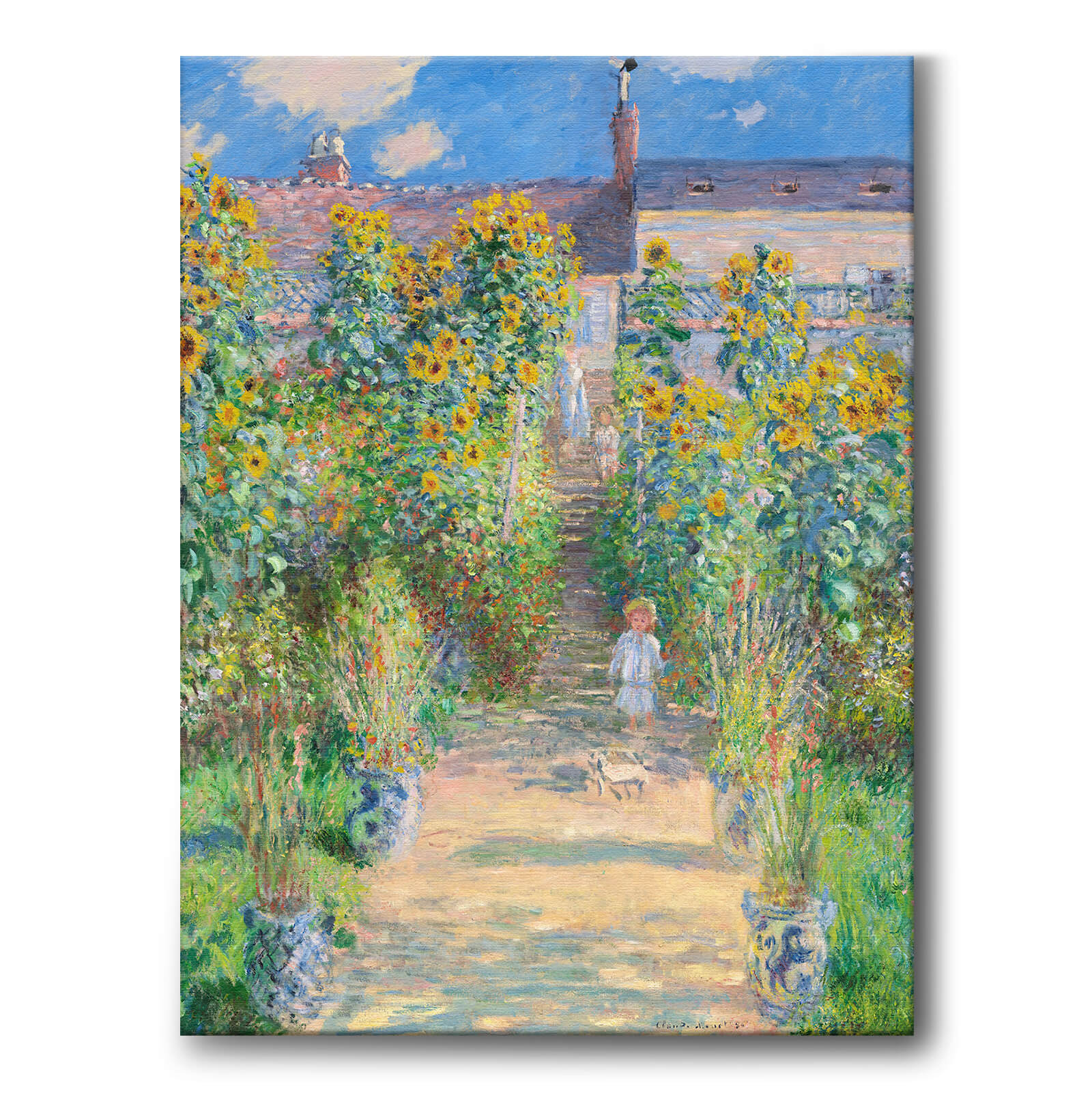 The Artist's Garden at Vétheuil som canvastavla från Historly – bild 1