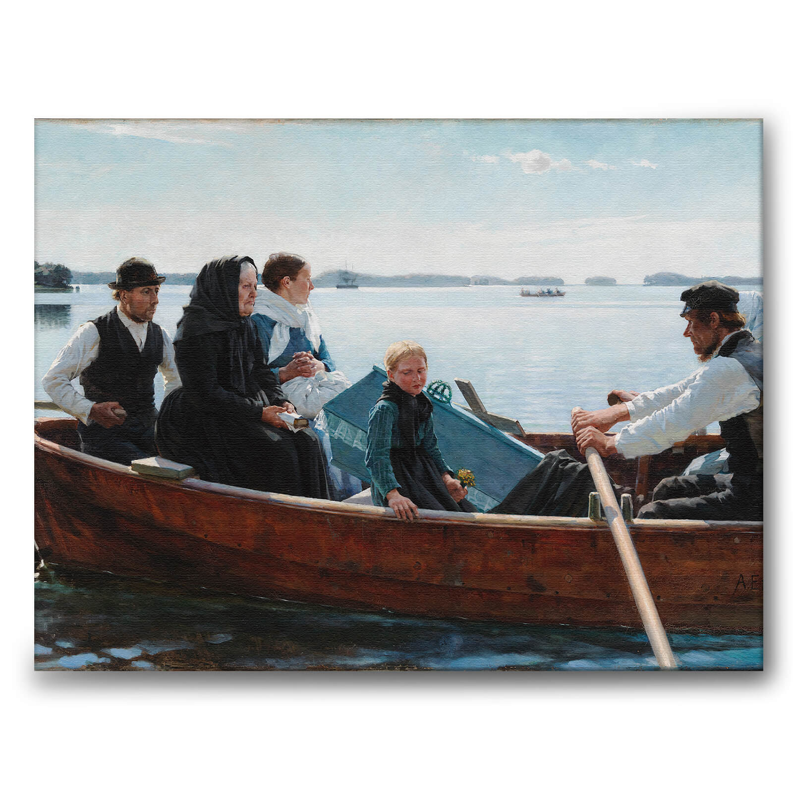 Ett barns likfärd av Albert Edelfelt som konstposter från Historly – bild 1