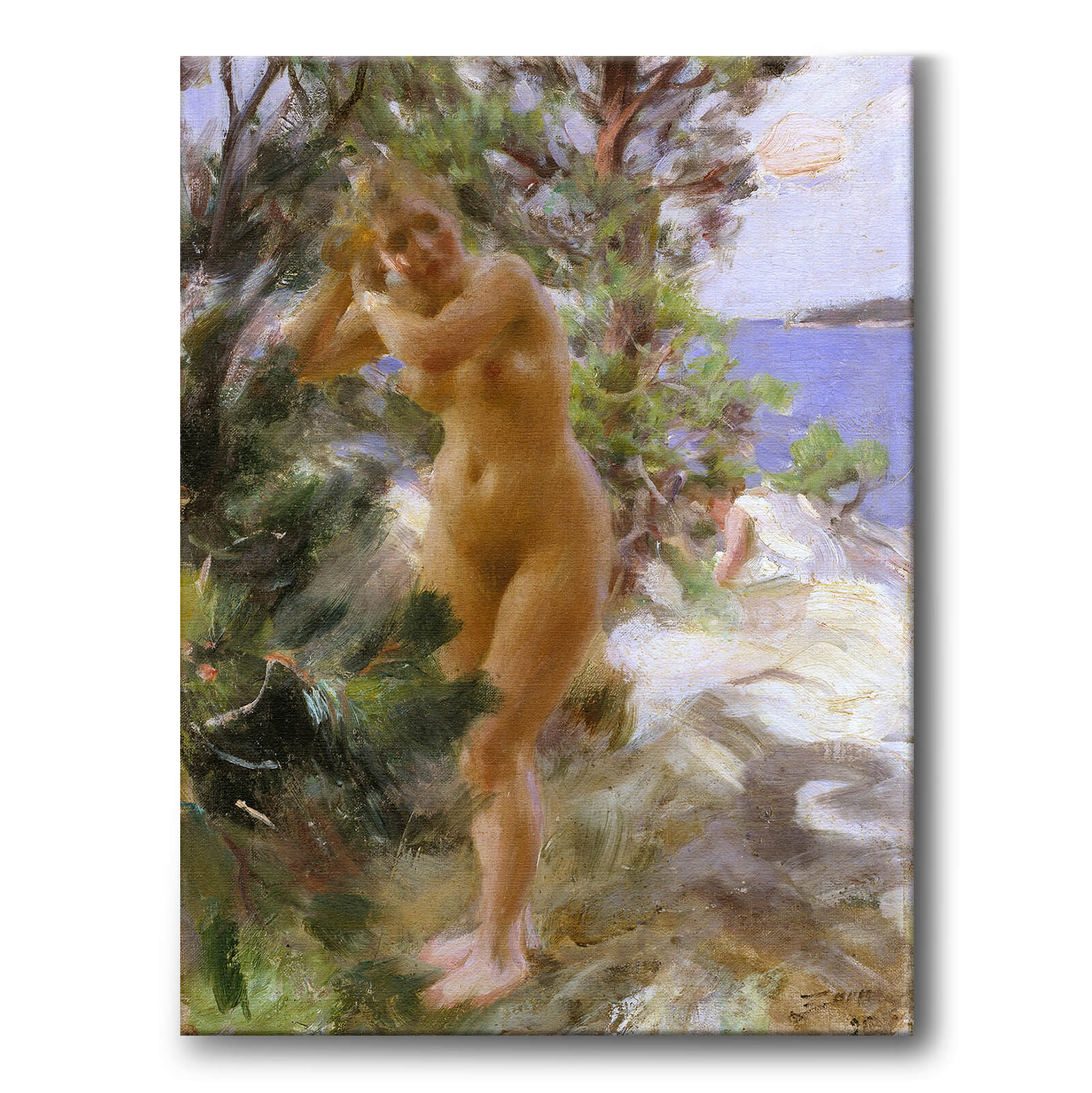 Efter Badet av Anders Zorn som poster från Historly – bild 1