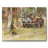 Frukost under Stora Björken av Carl Larsson som konstposter från Historly – bild 1
