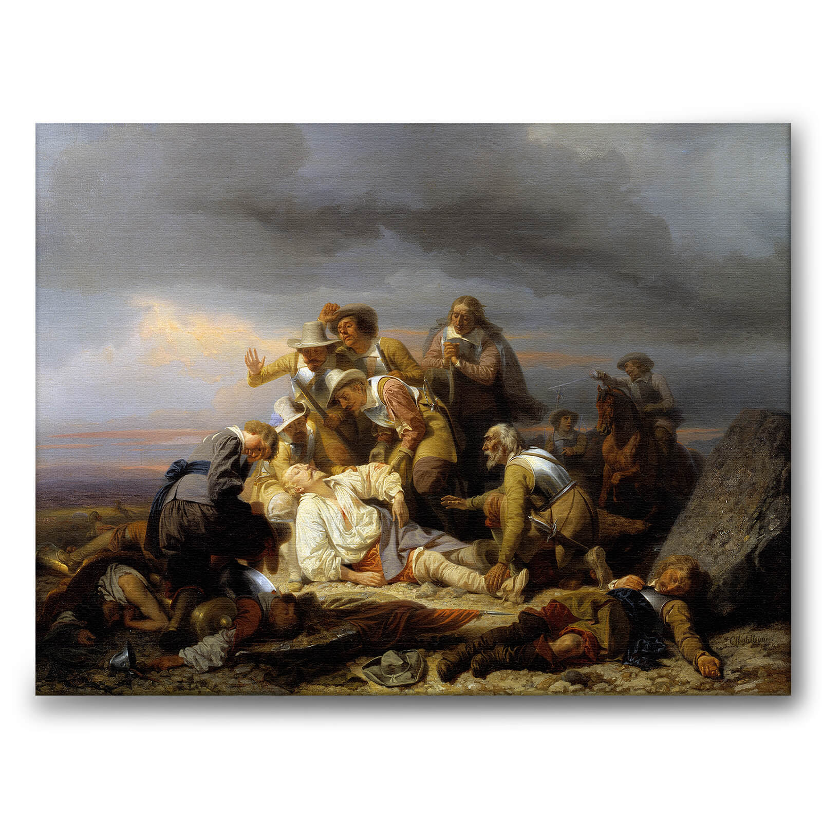 Gustavus Adolphus Found Dead after the Battle of Lützen as an art poster from Historly – image 1