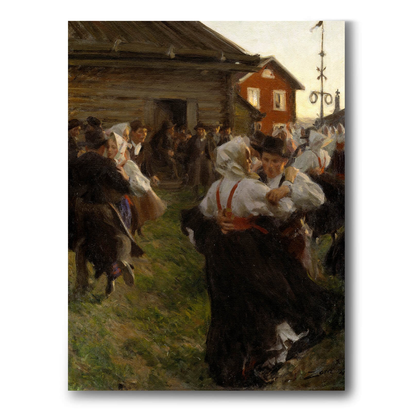 Midsommardans av Anders Zorn som poster från Historly – bild 1
