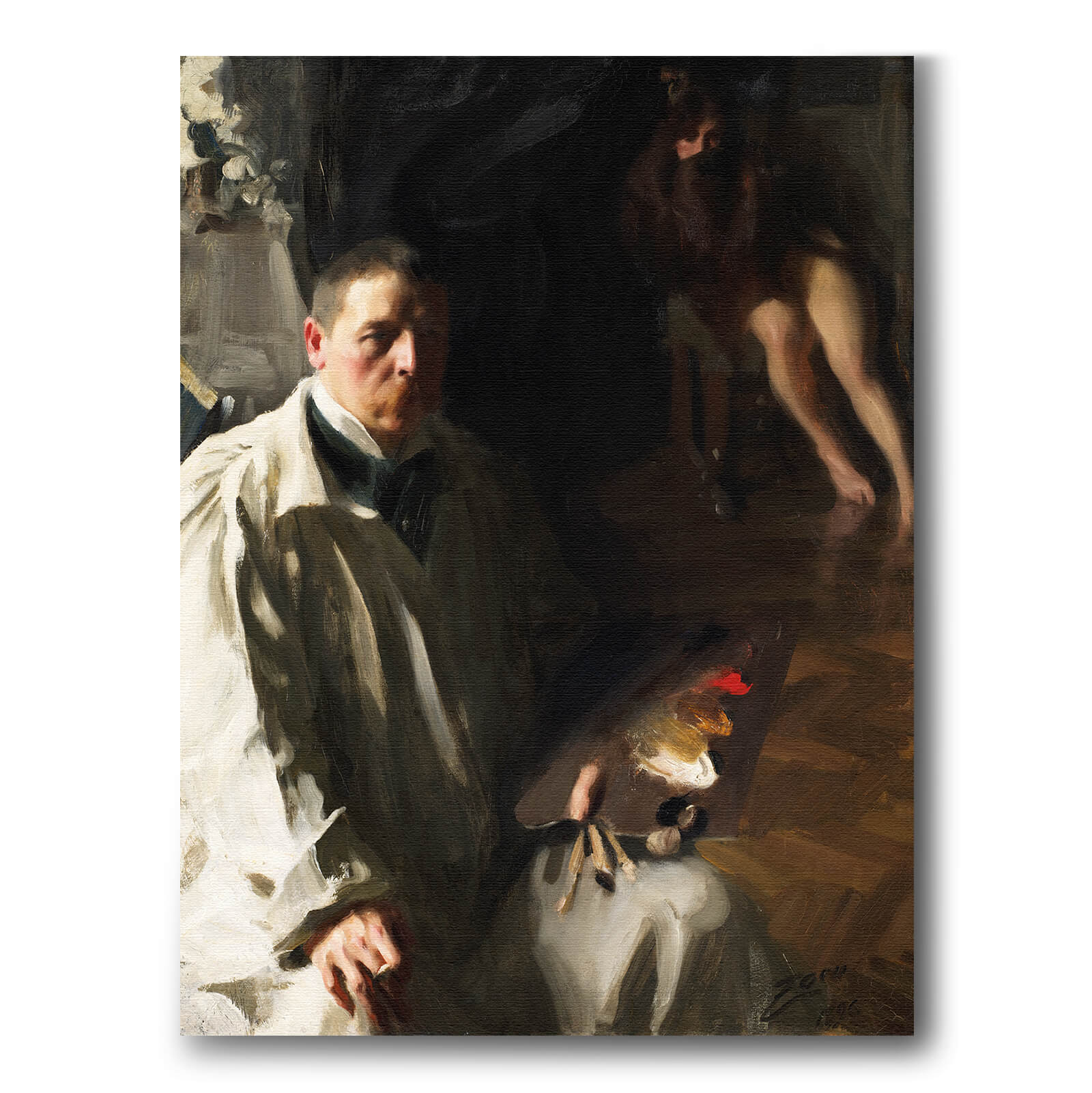 Självporträtt Anders Zorn som poster från Historly – bild 1