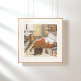 The Curious Perch as a poster for a children's room from Historly – image 2