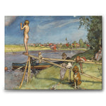 Ett Bra Badställe av Carl Larsson som konstposter från Historly – bild 1