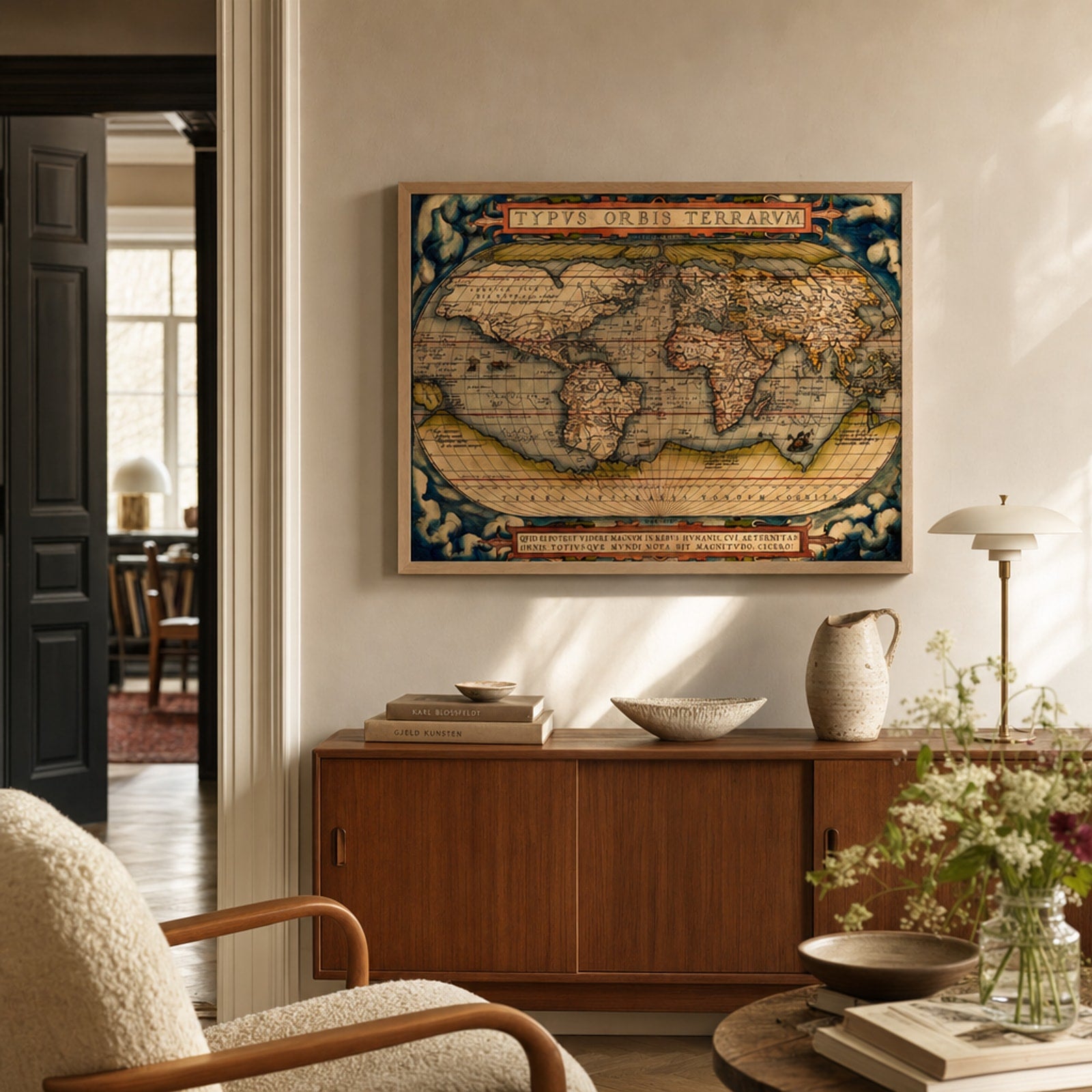 Miljöbild för Ortelius World Map 1570