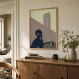 Miljöbild för Art Déco Telefonaffisch
