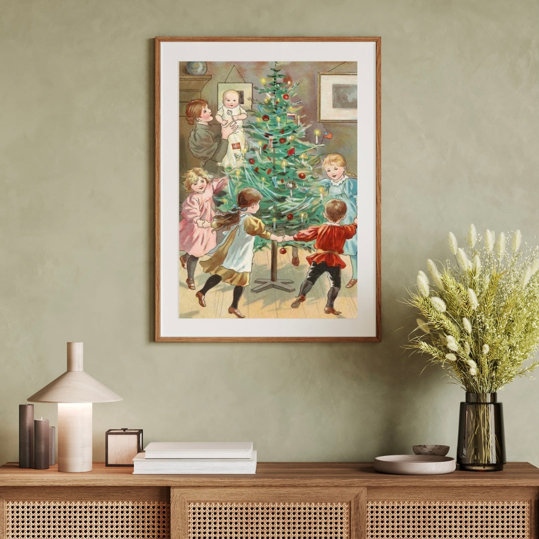 Christmas Tree Dance, Jenny Nyström as a poster for a children's room from Historly – image 2