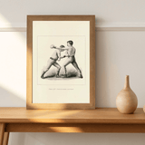 Boxing as a vintage illustration and poster from Historly – image 2