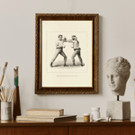 Boxing as a vintage illustration and poster from Historly – image 2