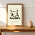 Boxing som vintageillustration och poster från Historly – bild 2