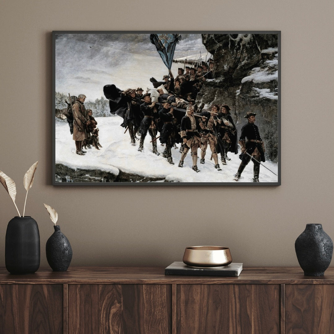 Bringing Home the Body of King Karl XII som konstposter från Historly – bild 2