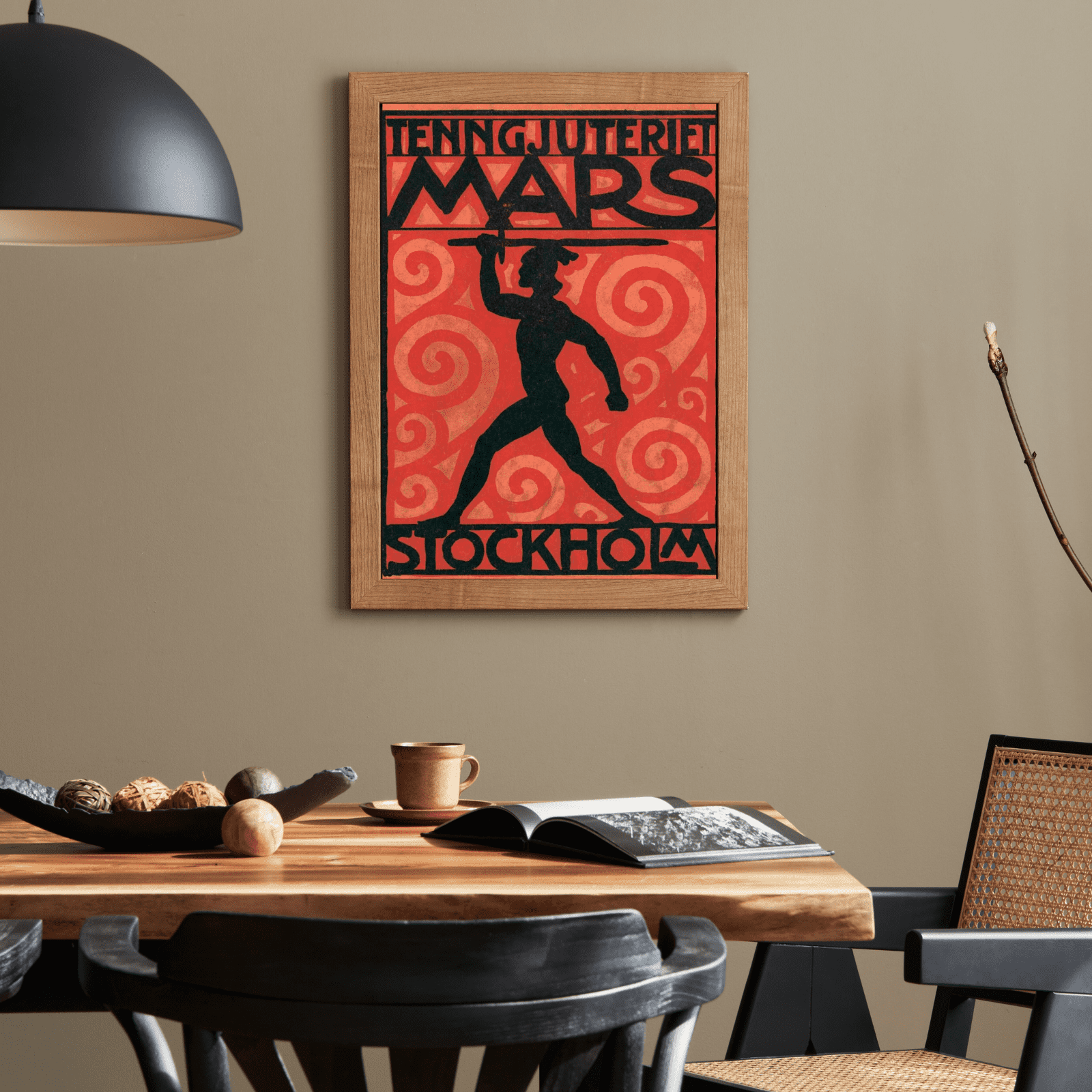 Tenngjuteriet Mars som vintageillustration och poster från Historly – bild 2