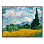 Wheat Field with Cypresses som konstposter från Historly – helbild utan vit kant