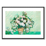 Roses as an art poster from Historly – with white border without title