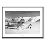 Lappland som historiskt fotografi och poster från Historly – med vit kant och titel