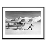 Lappland som historiskt fotografi och poster från Historly – med vit kant och titel