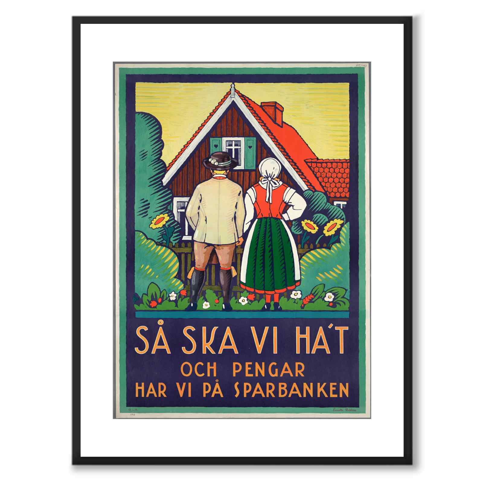 Så ska vi ha't som historisk Göteborgsposter från Historly – med vit kant utan titel