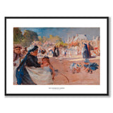 The Luxembourg Gardens by Albert Edelfelt as an art poster from Historly – with white border and title