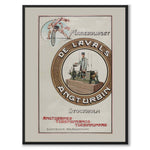 De Laval's Steam Turbine as a vintage illustration and poster from Historly – full image without white border