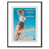 Summer with Monika as a vintage illustration and poster from Historly – with white border without title