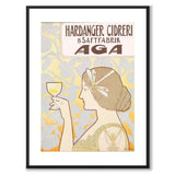 Hardanger Cidreri as a vintage illustration and poster from Historly – with white border and without title