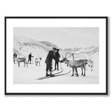 Filefjeld som historiskt fotografi och poster från Historly – med vit kant utan titel