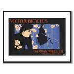 Victor Bicycles som vintageillustration och poster från Historly – med vit kant utan titel