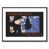 Victor Bicycles som vintageillustration och poster från Historly – med vit kant utan titel