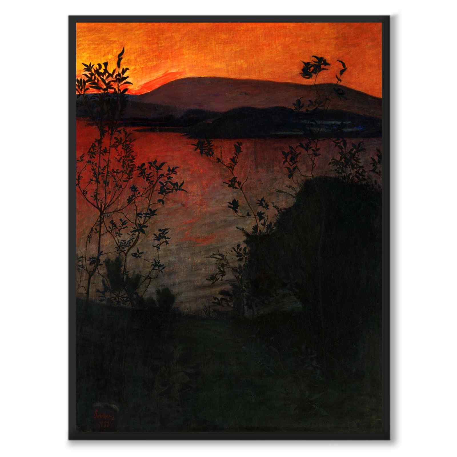 Evening Glow som konstposter från Historly – helbild utan vit kant