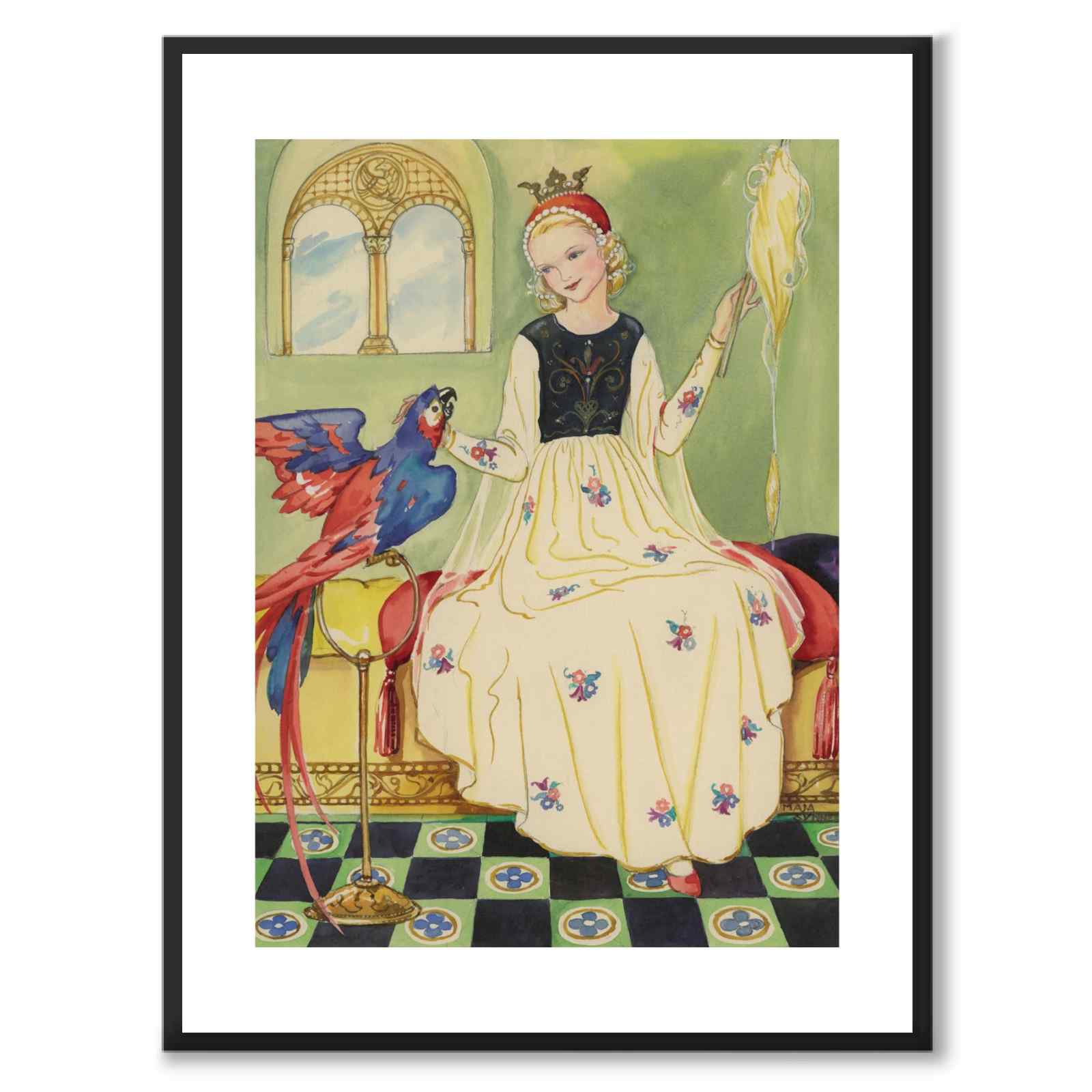 The Fairy Princess as a vintage illustration and poster from Historly – with white border without title